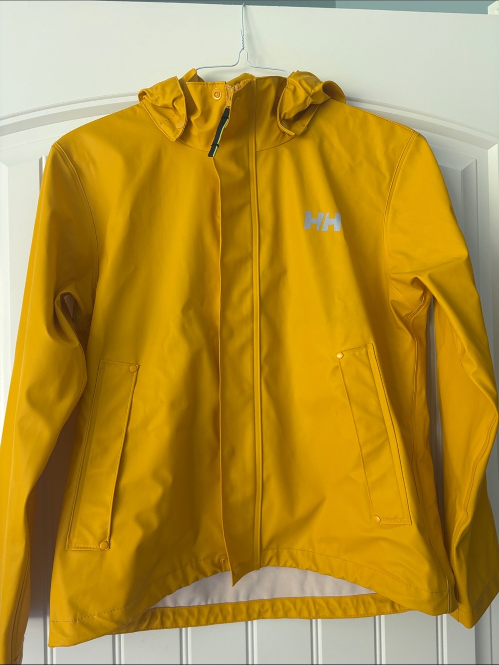 Helly Hansen Bright Yellow Kids' Waterproof Hooded Raincoat